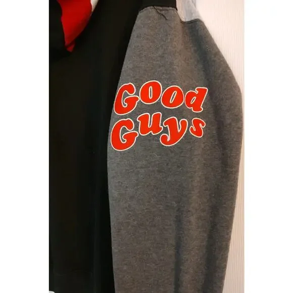 Men's Chucky Childs Play Hoodie Pullover Graphics Colorblock Good Guys Horror XL - Picture 5 of 6